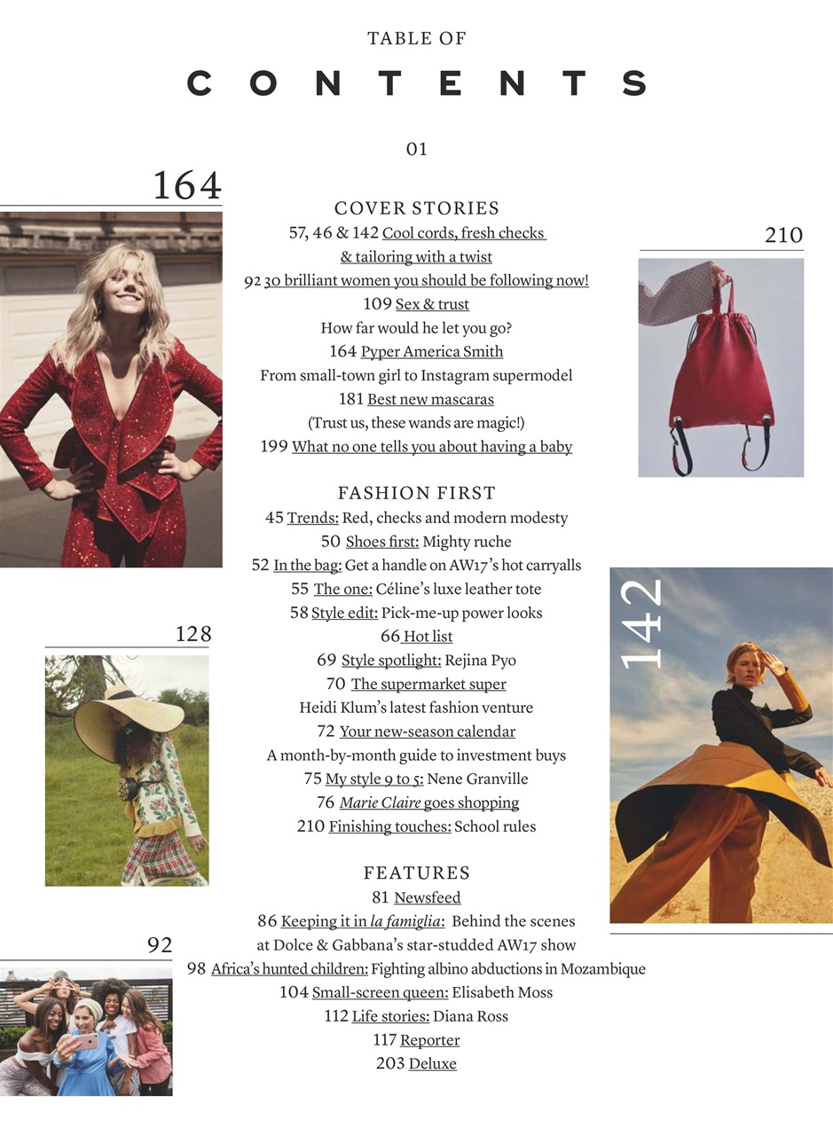 Marie Claire Preview Pages