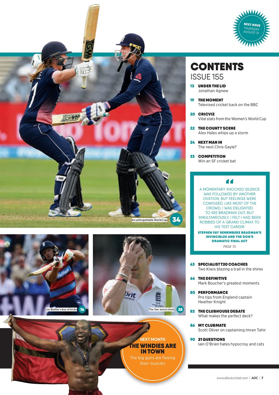 Wisden Cricket Monthly Preview Pages