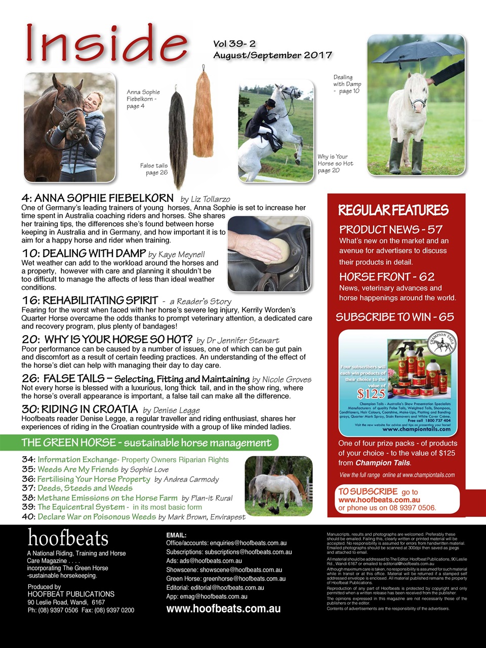 Hoofbeats Preview Pages