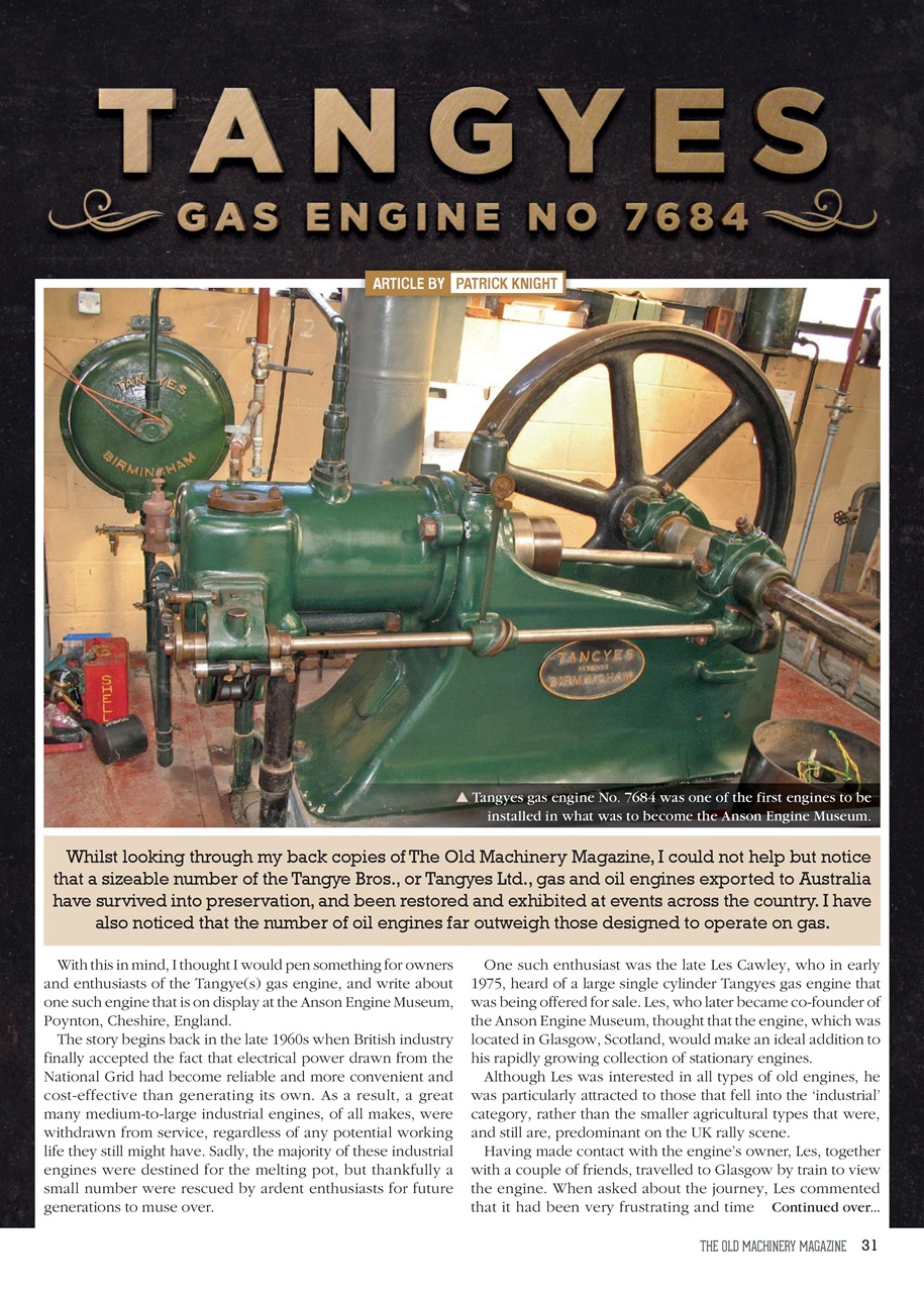 The Old Machinery Magazine Preview Pages