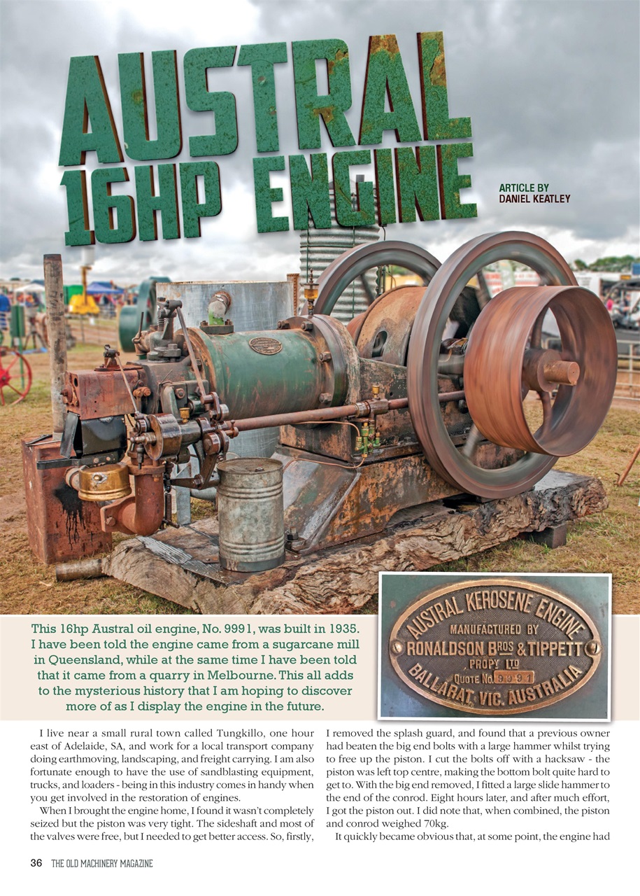 The Old Machinery Magazine Preview Pages