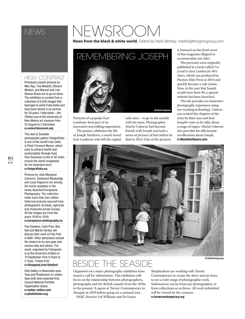 Black+White Photography Preview Pages