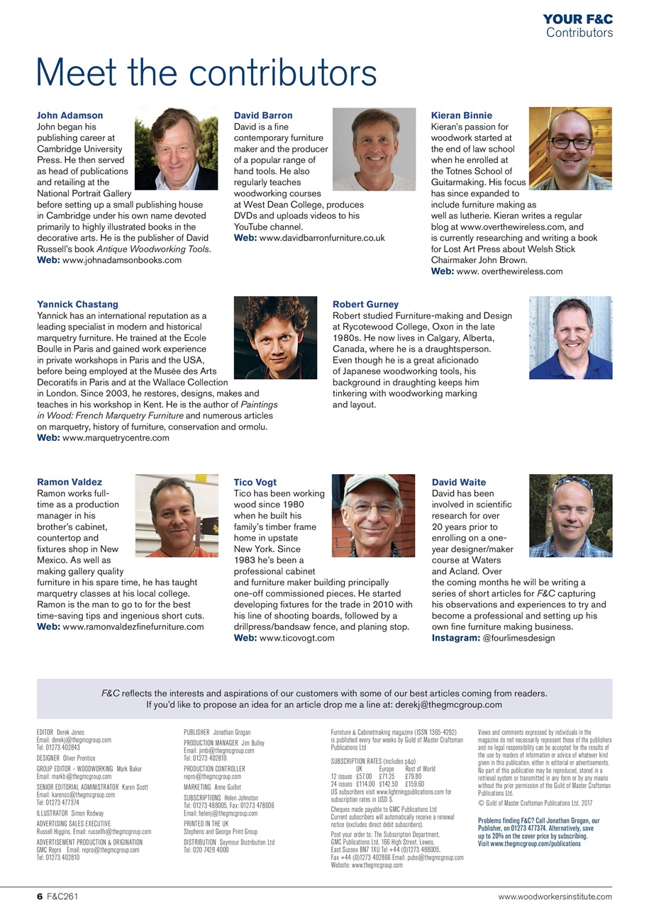 Furniture & Cabinetmaking Preview Pages