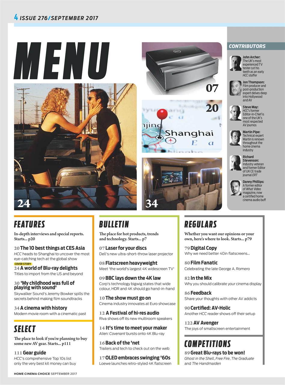 Home Cinema Choice Preview Pages