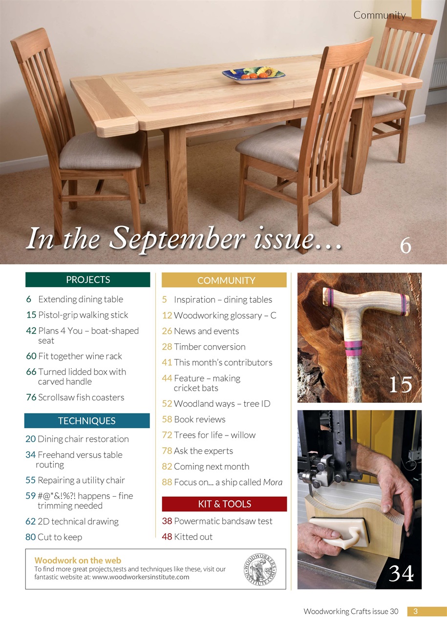 Woodworking Crafts Magazine Preview Pages