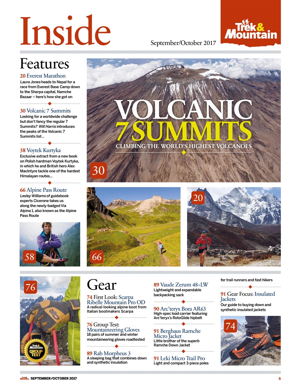 Trek & Mountain Magazine Preview Pages