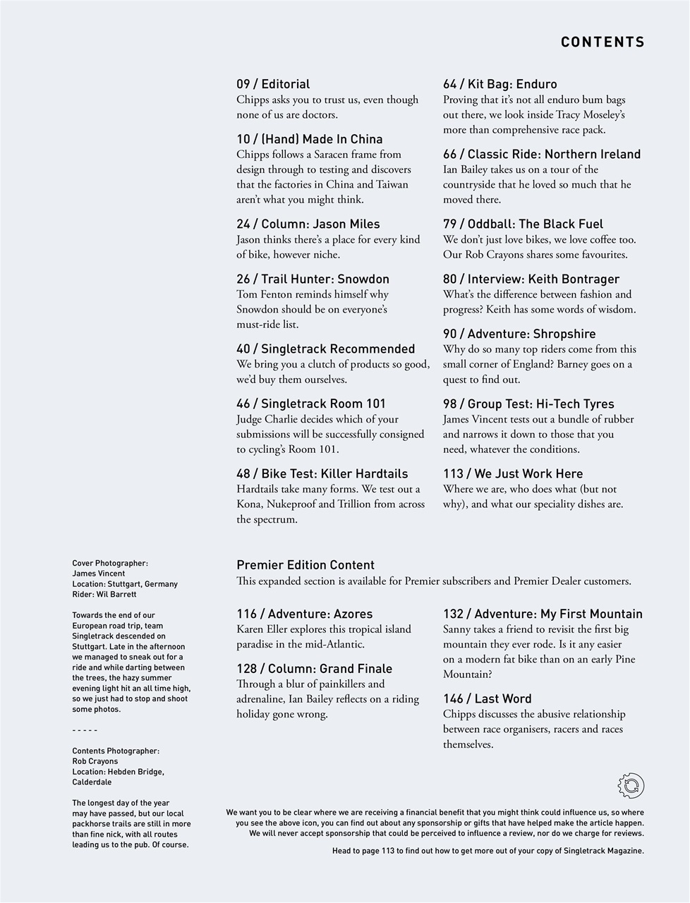 Singletrack Preview Pages