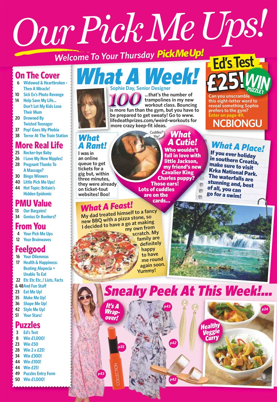 Pick Me Up Preview Pages