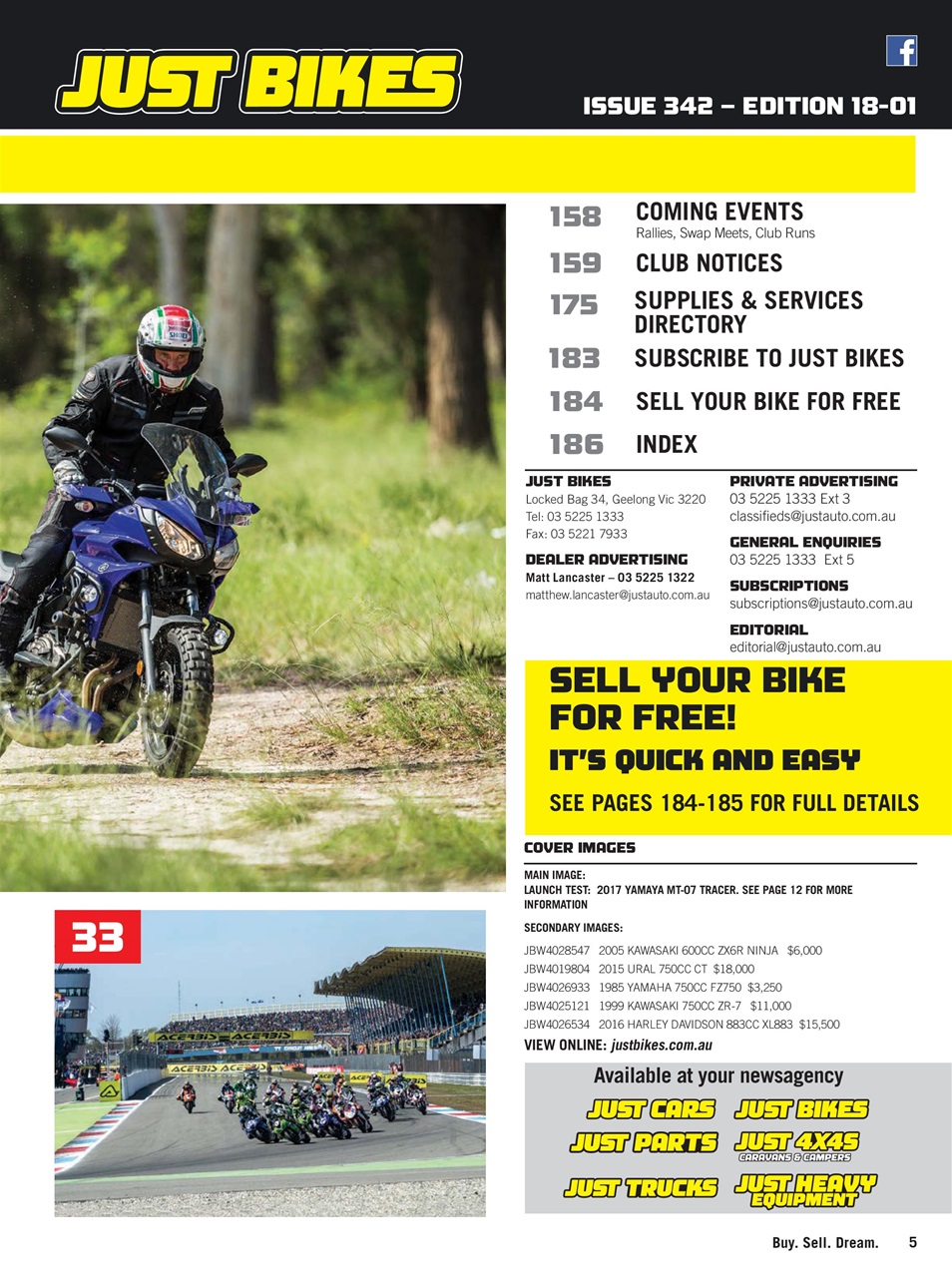 JUST BIKES Preview Pages