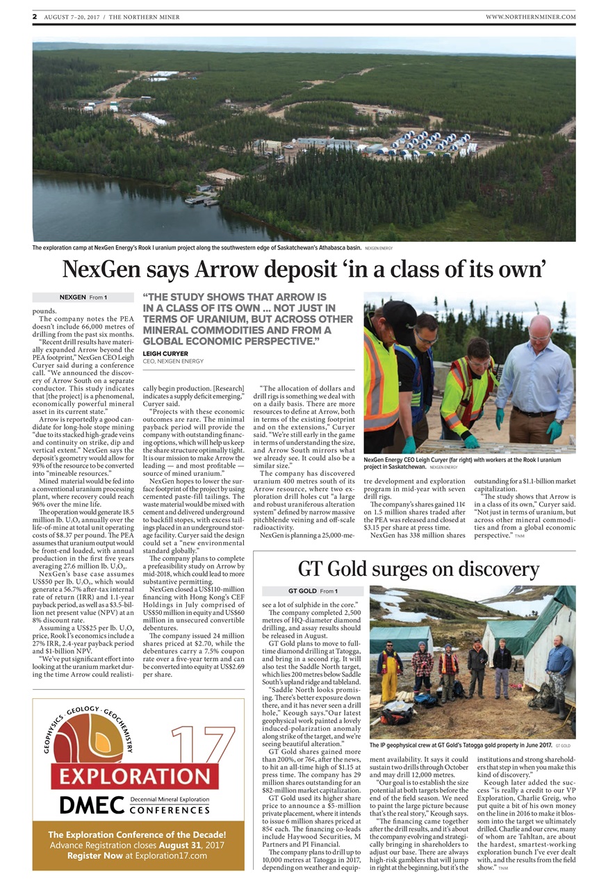 The Northern Miner Preview Pages