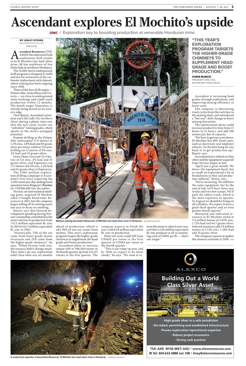 The Northern Miner Preview Pages