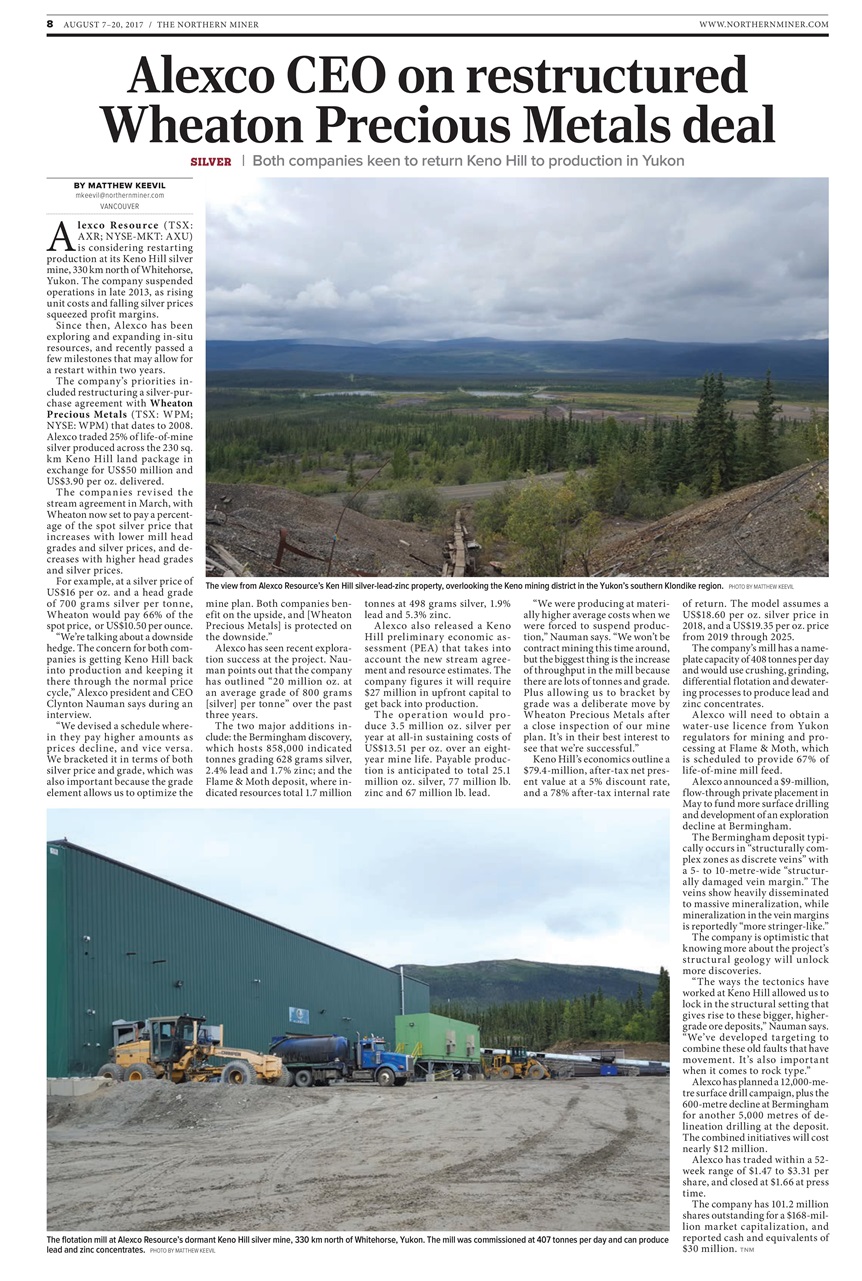 The Northern Miner Preview Pages