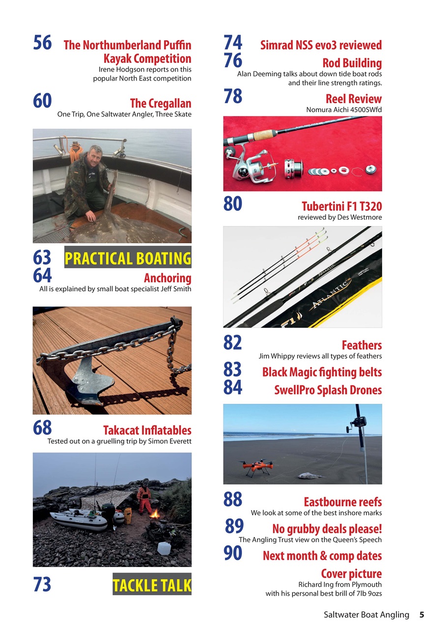 Saltwater Boat Angling Preview Pages