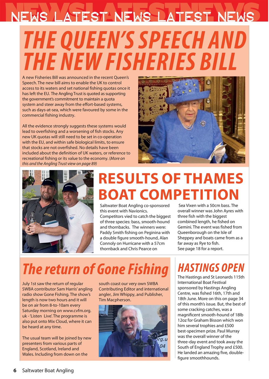 Saltwater Boat Angling Preview Pages