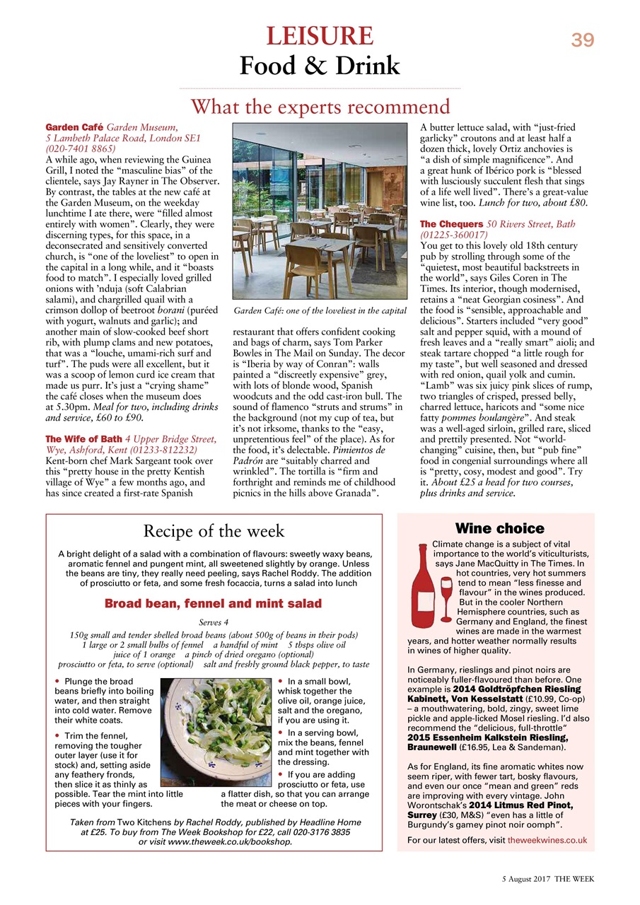 The Week Preview Pages