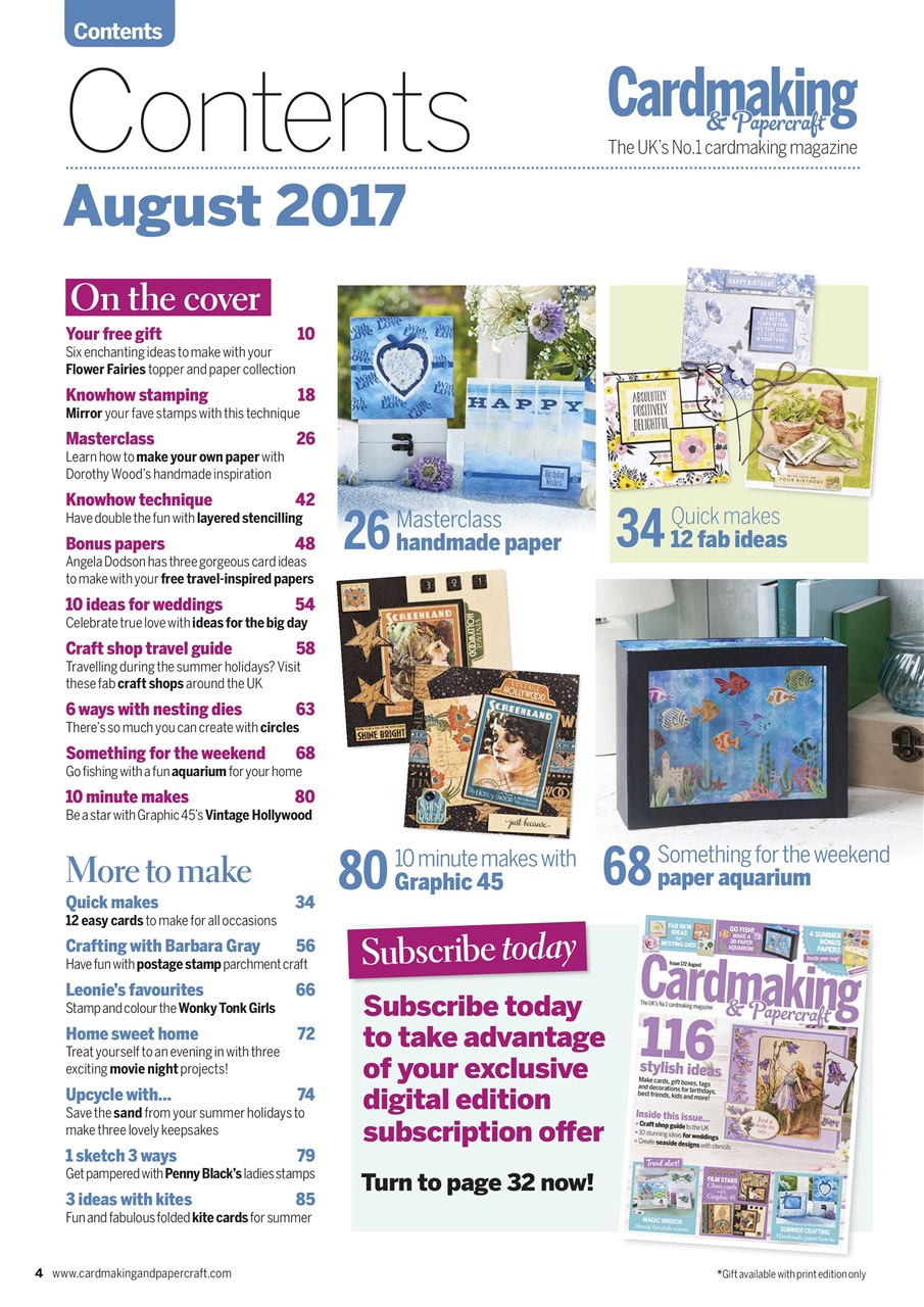 Cardmaking & Papercraft Preview Pages