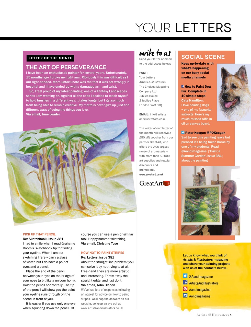 Artists & Illustrators Preview Pages