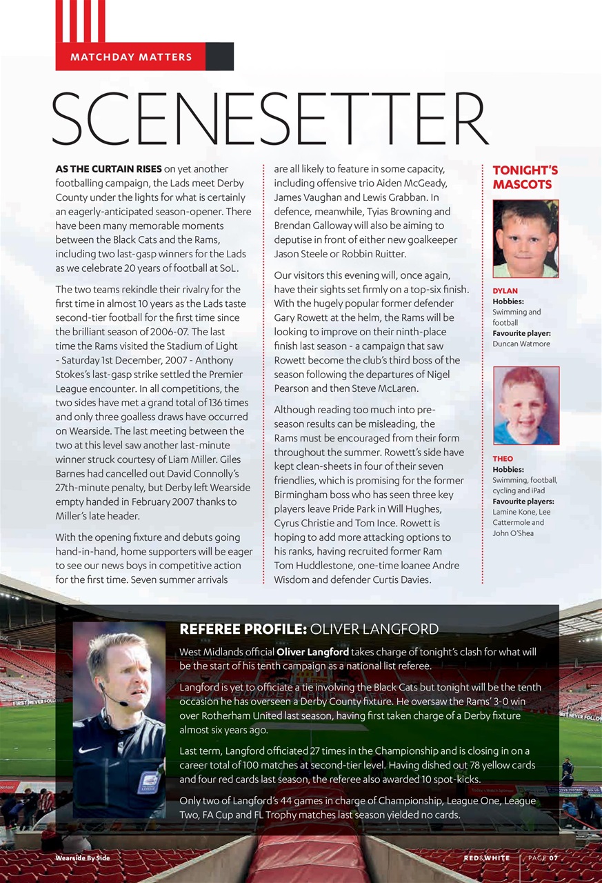 Sunderland FC Preview Pages