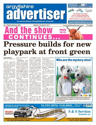 Argyllshire Advertiser issue 04/08/2017