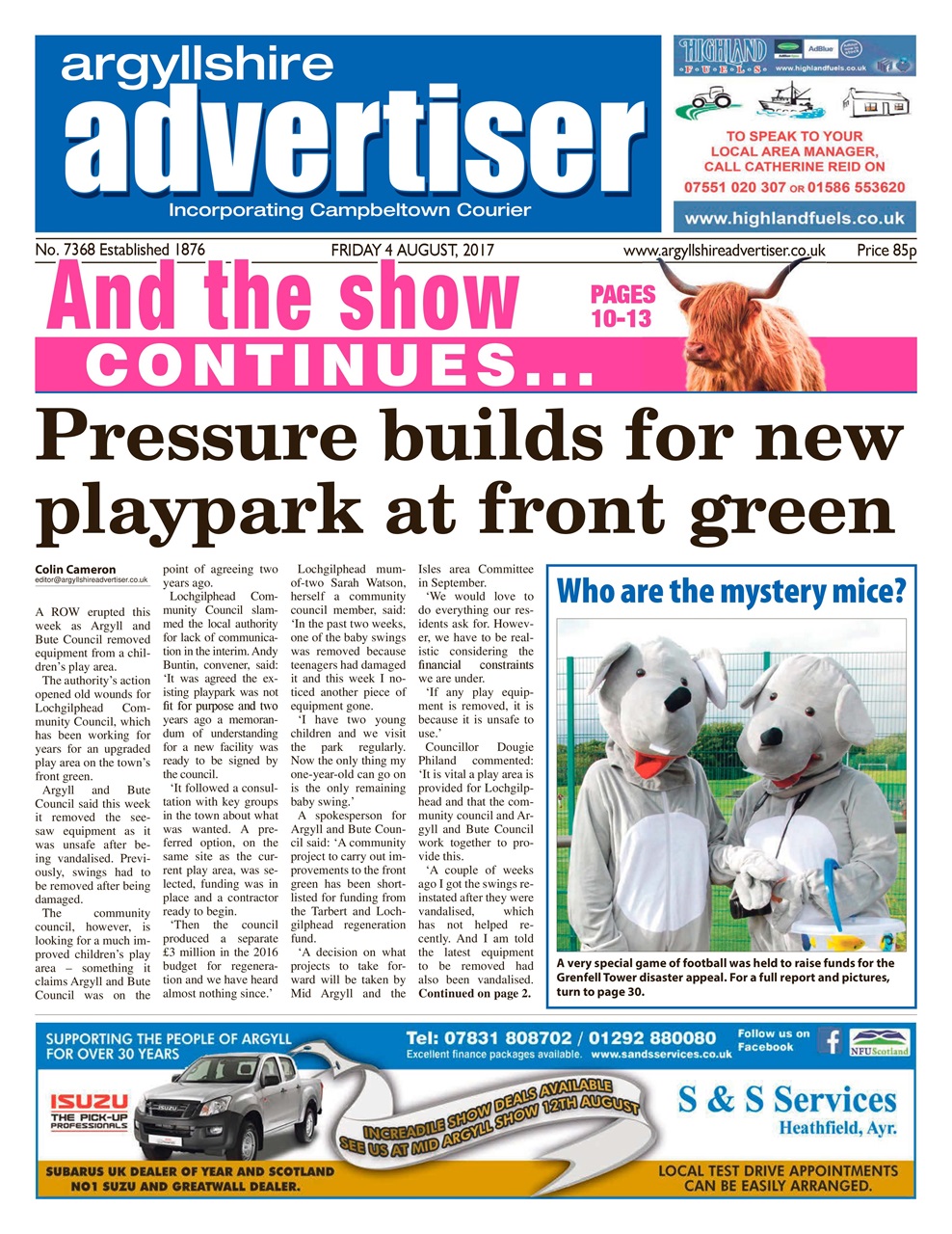 Argyllshire Advertiser Preview Pages