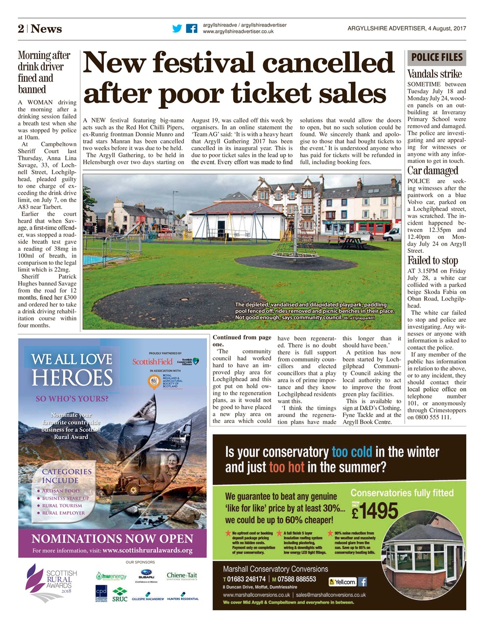 Argyllshire Advertiser Preview Pages