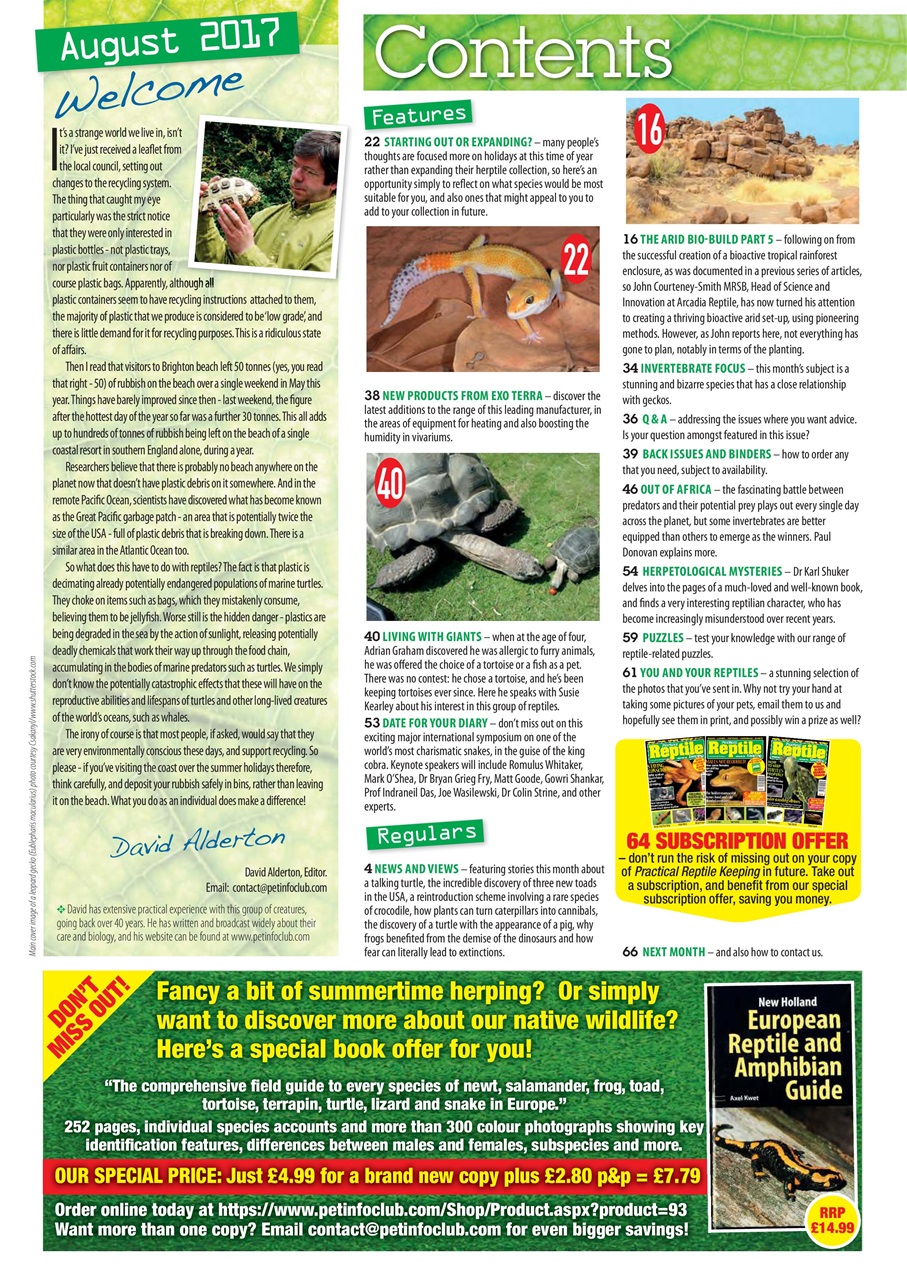 Practical Reptile Keeping Preview Pages