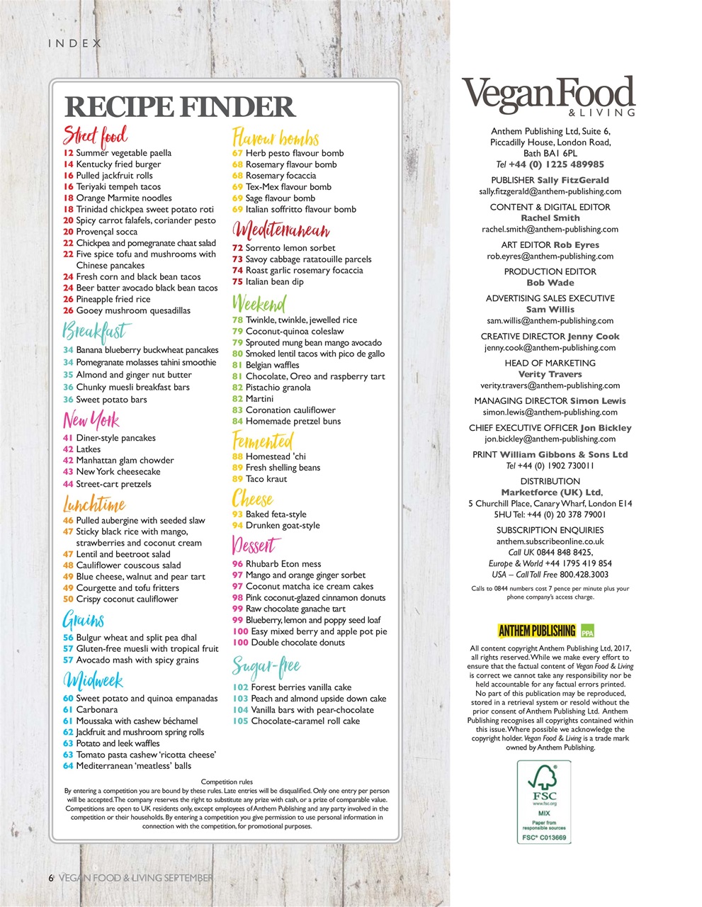 Vegan Food & Living Magazine Preview Pages