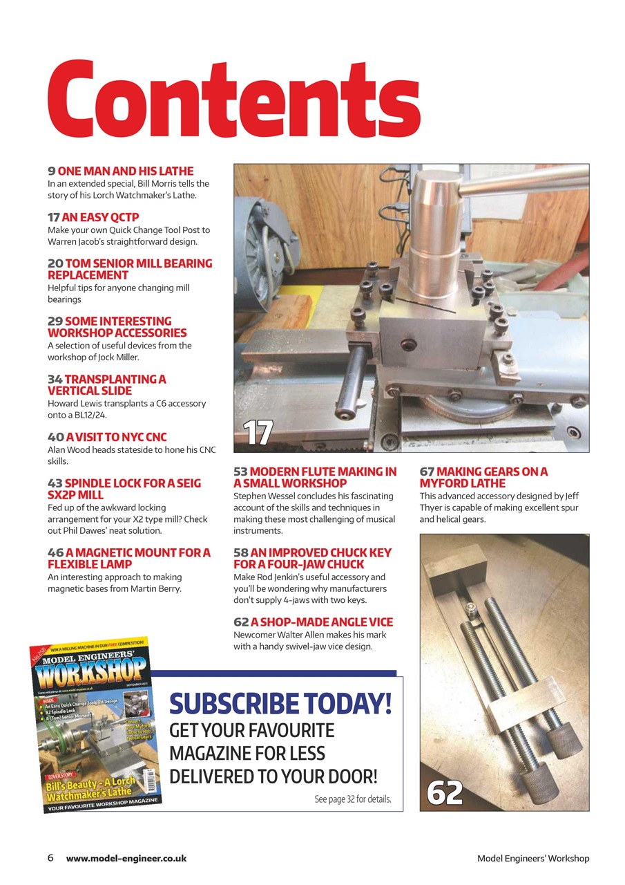 Model Engineer & Workshop Magazine Preview Pages