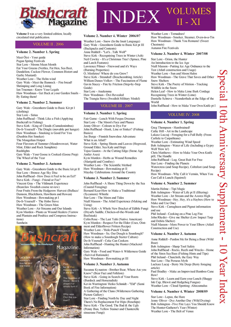 Bushcraft Magazine Preview Pages