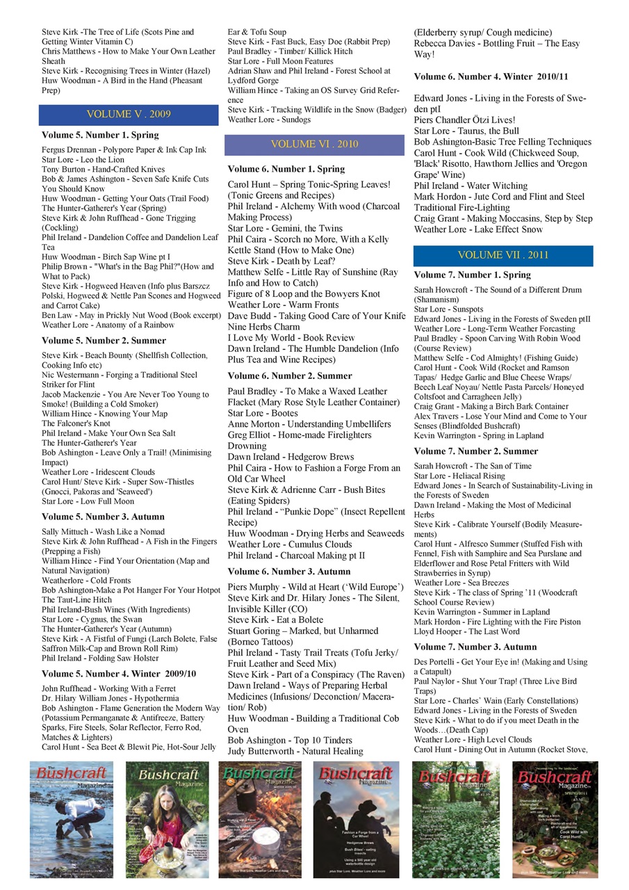 Bushcraft Magazine Preview Pages