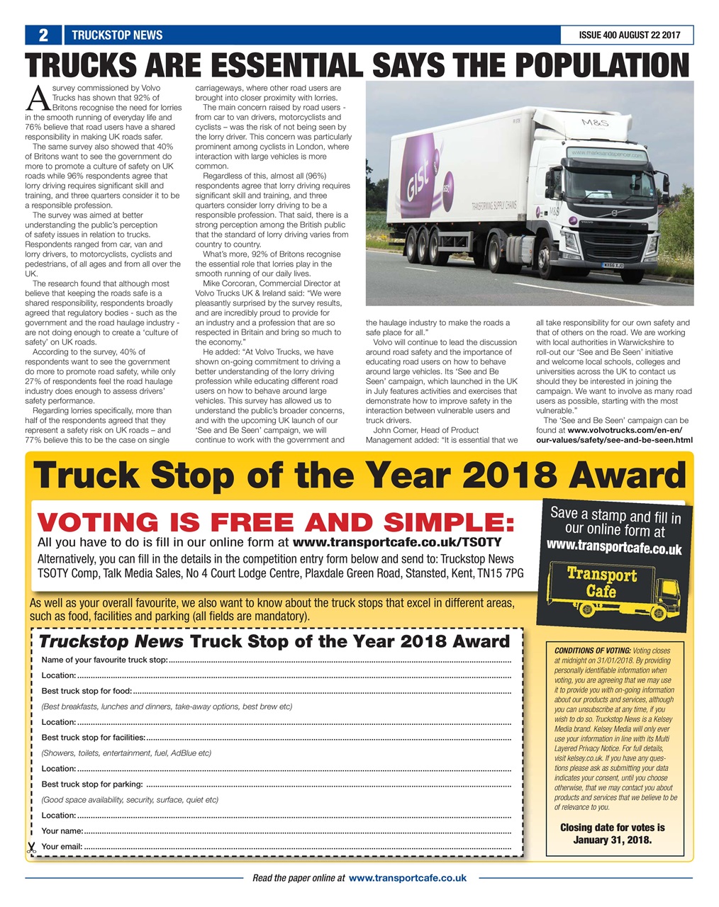Truckstop News Preview Pages