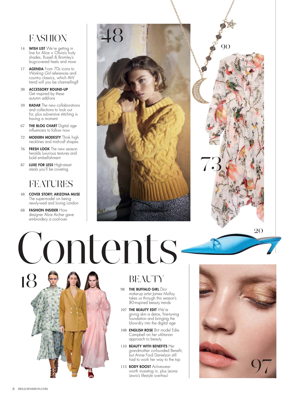 Hello! Fashion Monthly Preview Pages