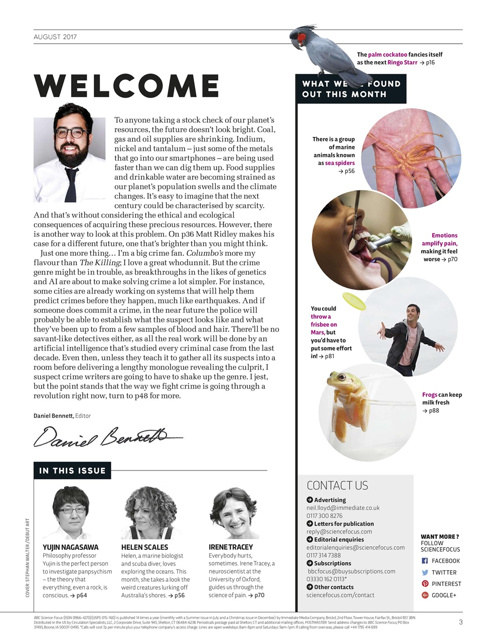 BBC Science Focus Magazine Preview Pages