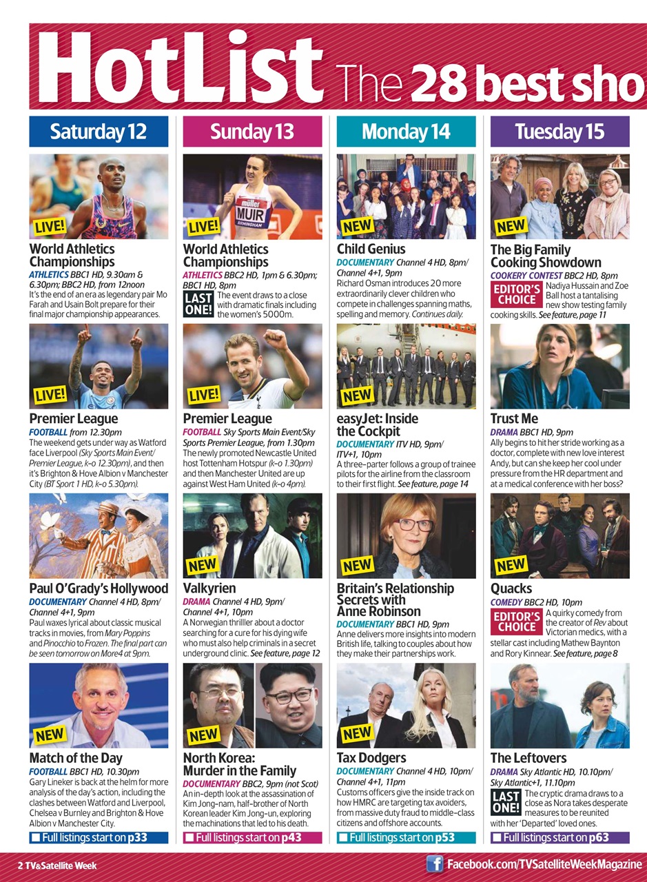 TV & Satellite Week Preview Pages