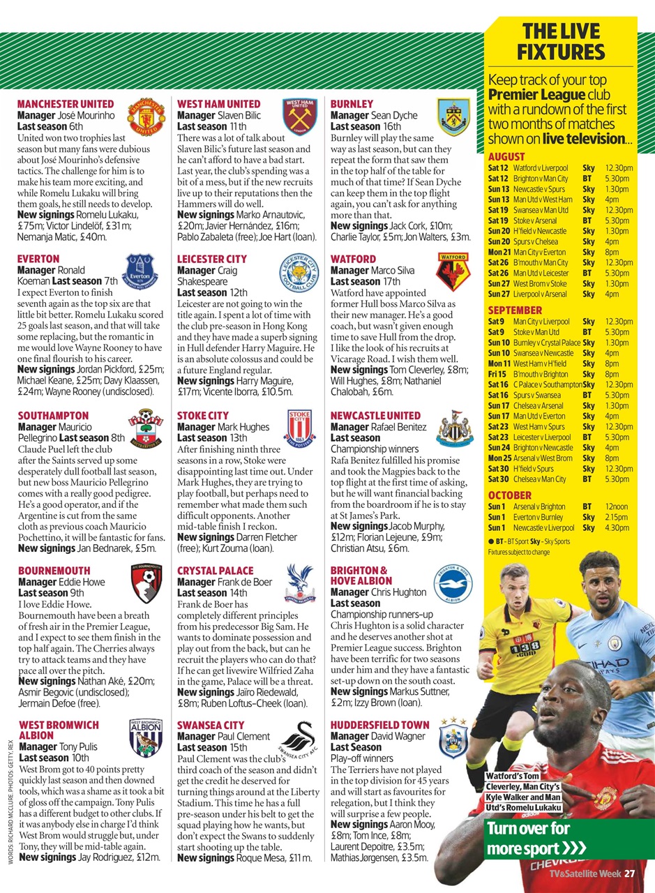 TV & Satellite Week Preview Pages