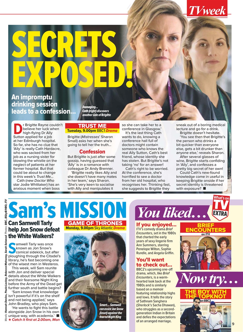 What's on TV Preview Pages