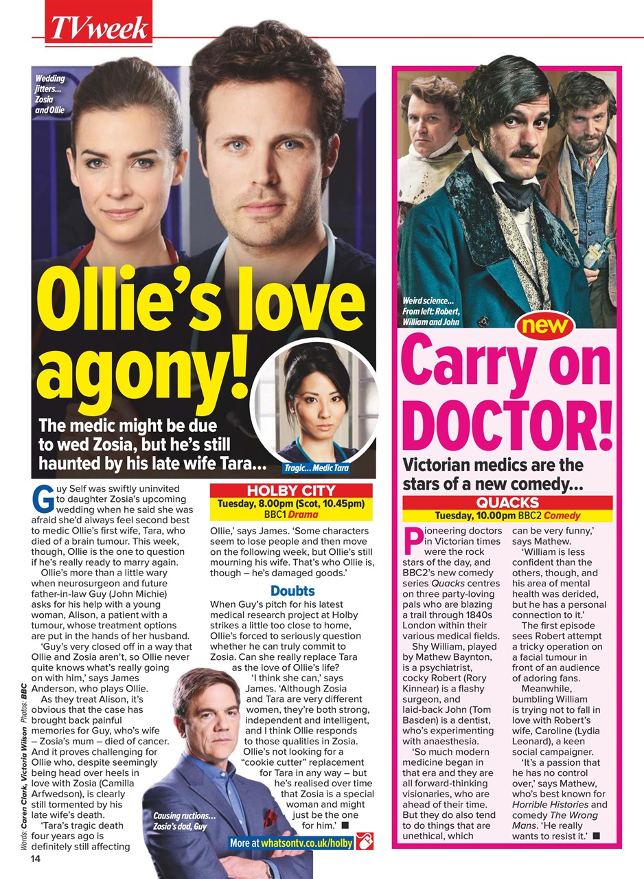 What's on TV Preview Pages