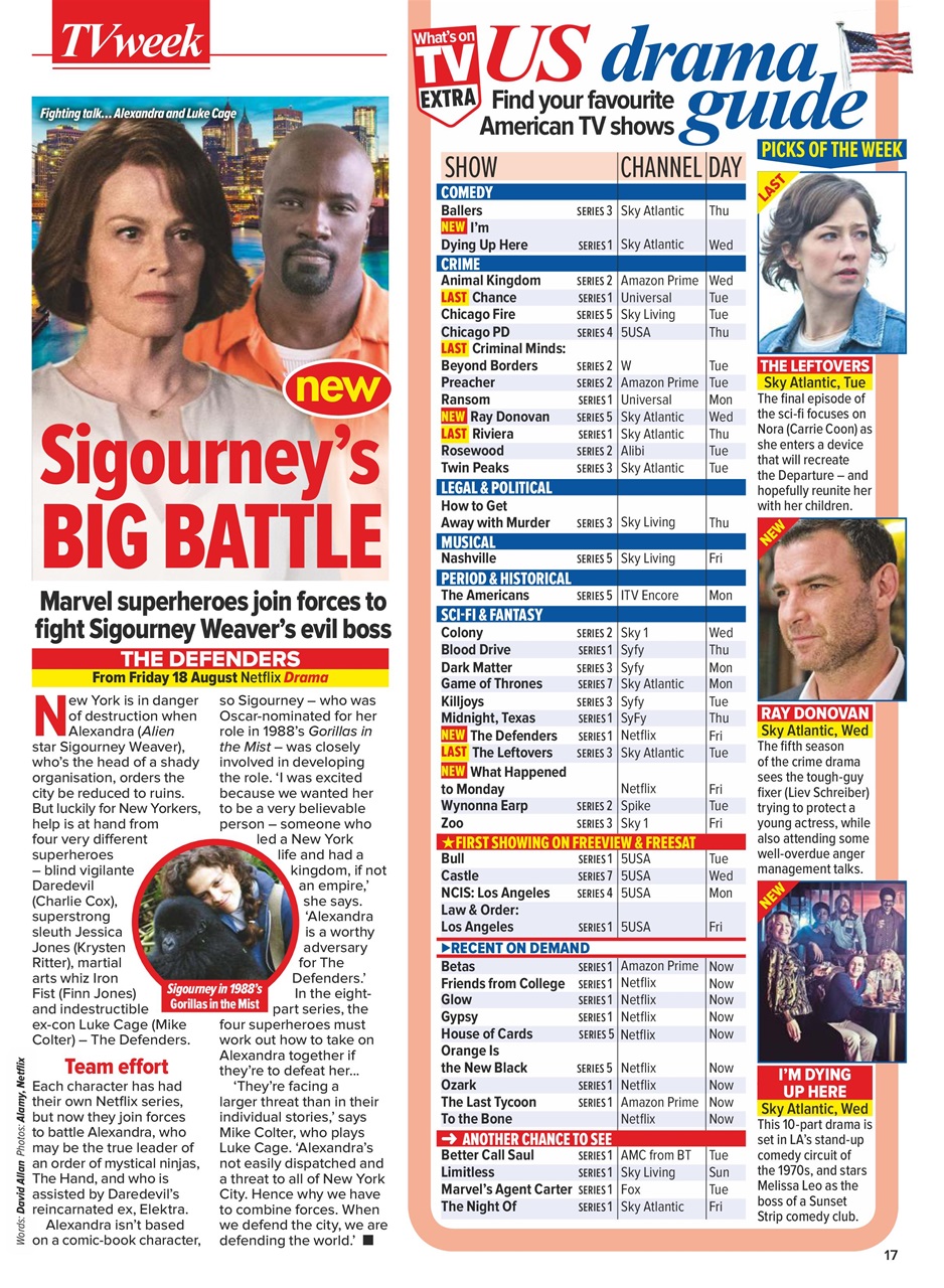 What's on TV Preview Pages