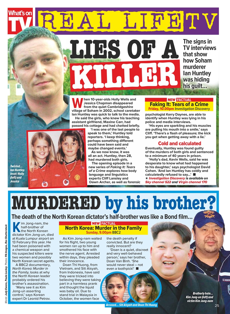 What's on TV Preview Pages