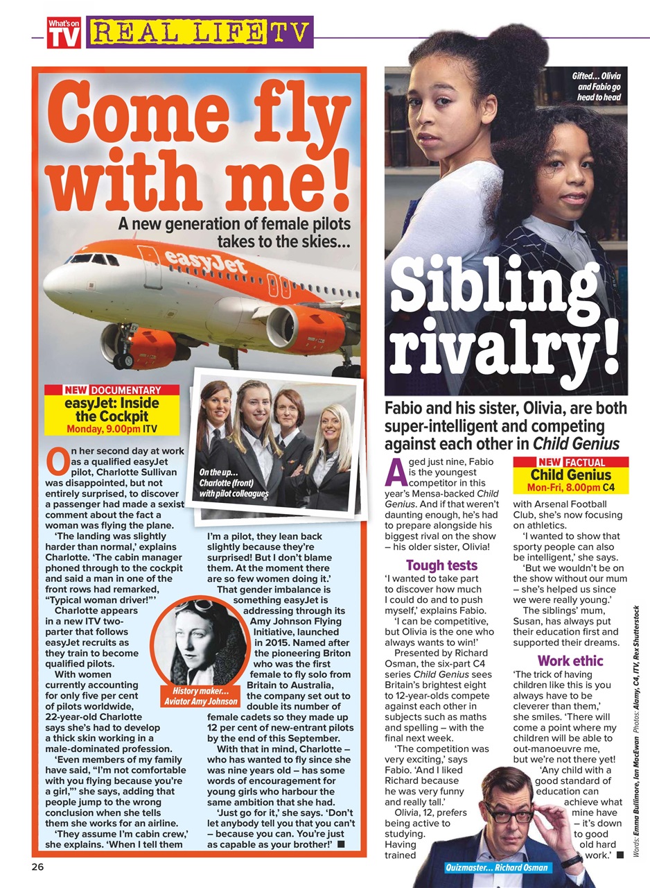 What's on TV Preview Pages