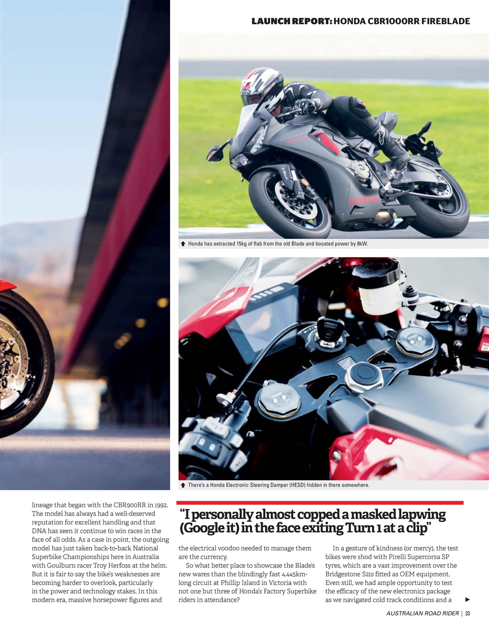 Australian Road Rider Preview Pages