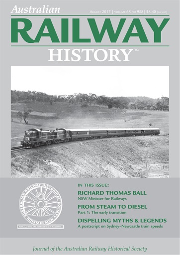 Australian Railway History issue 