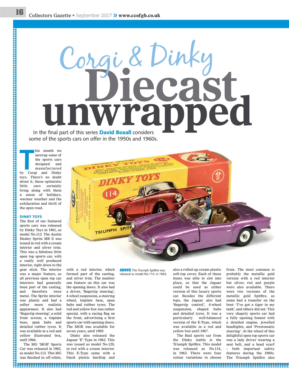 Collectors Gazette Preview Pages