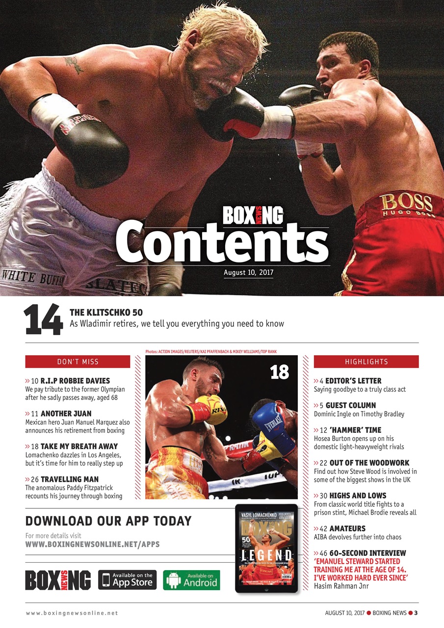 Boxing News Preview Pages