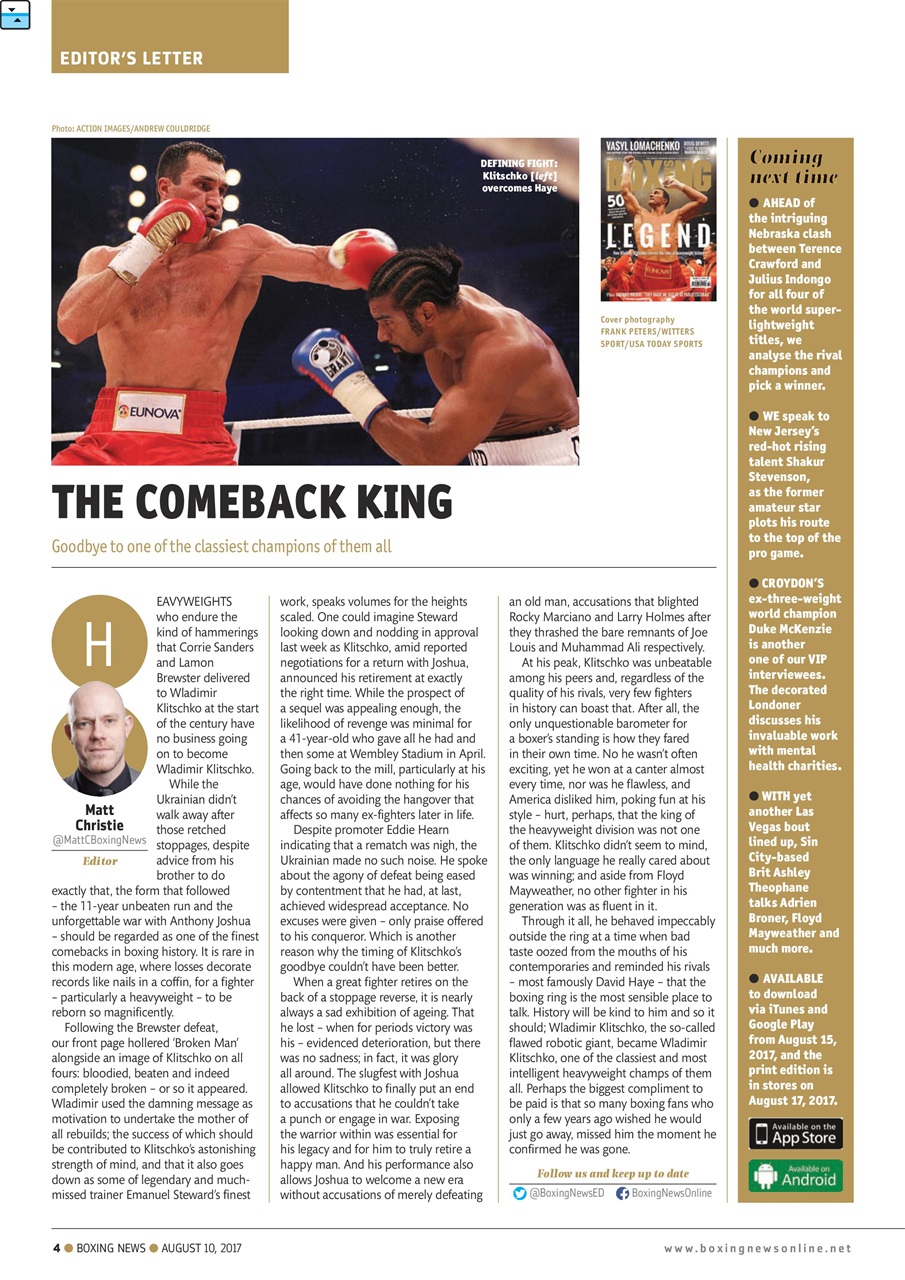 Boxing News Preview Pages
