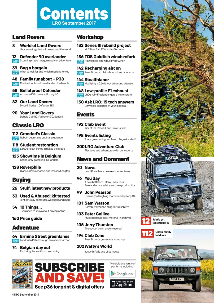 Land Rover Owner Preview Pages
