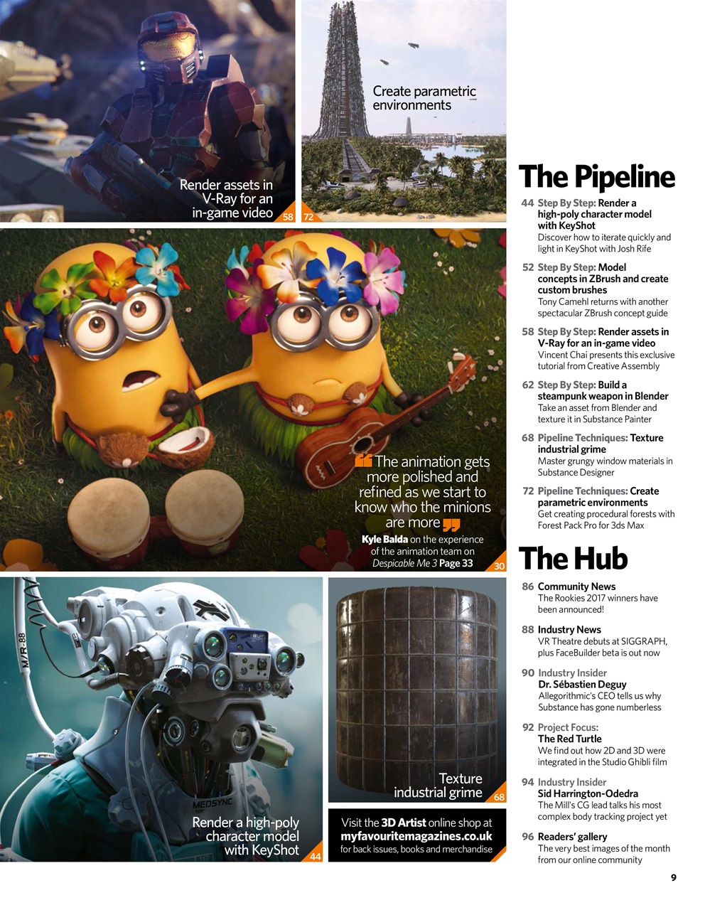 3D Artist Preview Pages