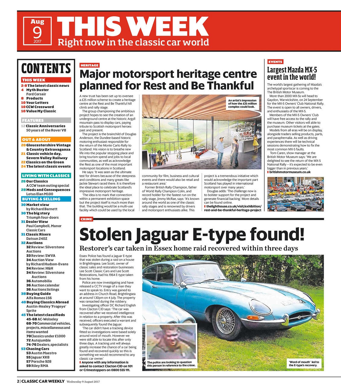 Classic Car Weekly Preview Pages