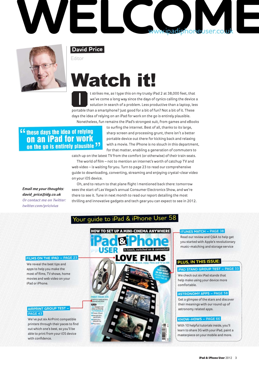 iPad and iPhone User Preview Pages