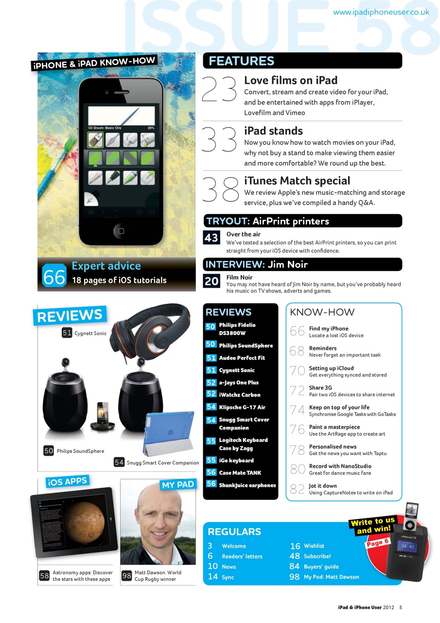 iPad and iPhone User Preview Pages